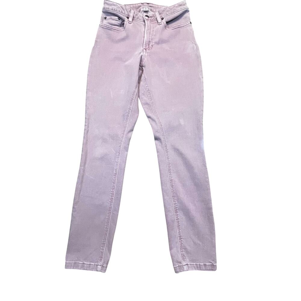 LL Bean Womens 4 Pink Slim Leg Stretch Jeans Classic Fit‎ Casual Preppy Style